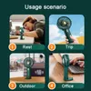 Electric Fans Cameras Portable Fan Handheld Mini Electric Fan USB Rechargeable Small Cooling Fans for Home Camping Outdoor Travel With Digital Display