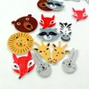 Wooden Buttons cute animal head mixed 2 holes for handmade Gift Box Scrapbook Craft Party Decoration DIY favor Sewing Accessories262o