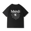 Herr T-shirts Koreanska T-shirts Mardi Brand Kortärmad O-hals Casual Bomull Dam Blus 2023 Sommar Underlägg Oversized Top Trend