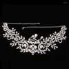 Hair Clips Bride Tiara Head Chain Jewelry Frontlet Wedding Accessories Bridal Headpiece Princess Crown Tiaras D88