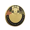 Arts and Crafts European and American commemorative badges made of embossed baking paint metal process badges