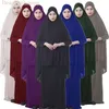 Set di indumenti da preghiera musulmana formale Abito Hijab Abaya Afghanistan Abbigliamento islamico Namaz Preghiera lunga Hijab Moslim Jurken Abayas2360