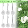 Other Garden Tools Tomato Trellis Roller Hooks Greenhouse Hanging Practical Farm Support Clamps Durable Hook Crop Kit 230710