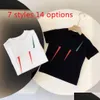 Famille Correspondant Tenues Enfants T Shirts Tops Tees Lettres Vêtements Fille T-shirts Mode Confortable Casual Enfant Garçon Bébé 14 Styles C Dhil0