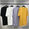 T-shirty męskie T-shirty męskie High Street Tee Style Damskie koszulki z krótkim rękawem wokół szyi Rozmiar azjatycki S-Xl Drop Delivery Apparel Clo Dhnu1