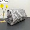 10A CC Çanta F/W Klasik MAXI Tek Flep Havyar Deri Kapiteli Çantalar Cowhide Yaşlı Silve/Altın Meatl Donanım Matelasse Zinciri Büyük Kapasite Crossbody