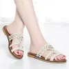 Pantoufles Sandales à semelles souples pour un usage externe. 2023 Summer Korean Fashion Flat Shoes Internet Red Women's Beach