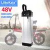 Liitokala 48v 10ah 12ah 15ah 20ah silver fiskbatteri elcykelblock för bafang motor elcykelsatser
