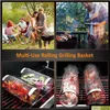 Bbq Tools Accessories The Stainless Steel Barbecue Cooking Basket Is Suitable For Outdoor Grill Round Bonfire Cam Picnic Drop Deli Dhfsy