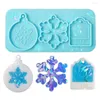 Baking Moulds DIY Crystal Epoxy Resin Mold Holographic Christmas Listing Silicone Pendant A