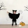 Autumn Children's Set Halloween Bat Modeling Set In Children's Long-sleeved Three-piece Set