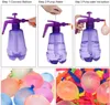 Zand Spelen Water Plezier Grappig Ballon Pompstation met 480 Ballonnen en Pomp Inflatie Bal voor Kinderen Verjaardag Bom Willekeurige Kleur 230711