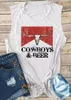 Trench Vintage Women Tanks Topps Western Cowgirl Sleeveless Shirts Summer Cowboy Beer Beer Skull Graphic Tee Tanks Top Vest 2023 Ny