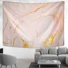 Tapestries Pink Marble Textured Tapestry Wall Hanging Aesthetic Room Witchcraft Bedroom Living Room Wall Decor R230710