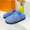 Designer Vrouwen GEZELLIG COMFORT Platte Sandalen Mode Leer Denim Gesp Laarsjes Mocassins Scaffs Slippers 35-41