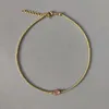 Strängar Strängar Handgjorda guldfärgade pärlor Naturlig sötvattenspärlhänge Halsband Dam Vintage Charm Choker Snygga Enkla Smycken Bijoux 230710