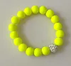 Corrente 12 peças de cada cor 3 peças Mix u434 escence Candy Beads pulseira de cristal Bola Stretch Pulseiras 230710