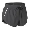 Damen-Shorts, Sommer, schnell trocknend, gefälschte 2-in-1-Reflektor-Laufshorts, doppellagig, für Fitnessstudio, Yoga, Fitness, Joggen, Training, Workout, kurze Hosen 230711