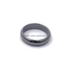 Solitärring 6 mm hochwertige Hämatitringe nicht magnetisch Damen Partyschmuck Glattschliff Gesicht Schwarz Freund Geschenk Anillos Zubehör Dh6B7