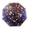 Pare-soleil floral Parasols automatiques pliants avec parapluies de protection UV