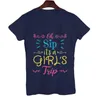 T-shirts voor dames Shirt voor dames Tees Zomer Kleding met korte mouwen Grafische kleding Oh Ship Its A Girls Trip Print Vrouwelijke tops Camisetas