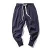 Pantalons pour hommes Printemps Streetwear Hommes Harem Casual Coton Lin Pantalon Style Coréen Homme Jogger Baggy 230711