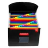 Filing Supplies Expanding A4 for File Holder Office Plastic Rainbows Organizer Letter Size Portable Documents Desk Storage 230710