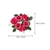 Decorative Flowers Gift Wreath Ring Hanging Front Door Wedding Christmas Layout Props Pillar Wreaths Cloth Rings Decoration