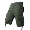 Men's Shorts Summer Cotton Military Tactical Hiking Loose Mens Fashion Casual Brand Short Men Patch Pockets Cargo