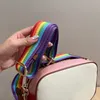 Mode Damen Hohe Textur Damen Tasche Handtasche Regenbogen Geflecht Kamera Designer Kleine Umhängetasche Geldbörse Mini Kleine Frauen Schulter Taschen CHD2307112