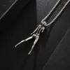 Pendant Necklaces Classic Retro Cartoon Anime Character Necklace Men And Women Personality Hip Hop Sexy Long Legs Body Street Partyjewelry