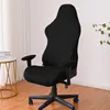 Stoelbekleding Effen Kleur Gaming Cover Zachte Elasticiteit Fauteuil Kussenovertrekken Computer Seat Arm Stretch Roterende Lift 230711