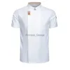 Inne odzież kurtka szefa kuchni dla kobiet mężczyzn koszula kucharska z krótkim rękawem piekarnia restauracja kelner jednolity Top x0711
