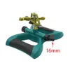 Watering Equipments Metal 360 Degree Auto Rotatable Water Sprinkler with Support Adjustable Garden Lawn Irrigation Tools Garden Rocker Nnozzle 230710