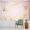 Tapestries Pink Marble Textured Tapestry Wall Hanging Aesthetic Room Witchcraft Bedroom Living Room Wall Decor R230710