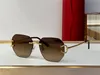 Nowe modne okulary przeciwsłoneczne pilotki 0396 K złote oprawki soczewki bez oprawek prosty i popularny styl sprzedaży okulary ochronne uv400 na zewnątrz najwyższej jakości