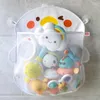 Storage Bags Baby Bath Toys Cute Duck Mesh Net Toy Bag Strong With Suction Cups Game Bathroom Organizer Water
