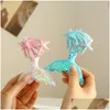 Hair Accessories Children Kids Clips Baby Girl Colorf Sequins Cartoon Mermaid Princess Sweet Hairpin Barrette Drop Delivery Maternity Dhgjv