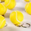 Jewelry Pouches 20 Pack Tennis Ball Yellow Keychains For Party Favors School Carnival Reward Bag Gift Fillers Sports Souvenir