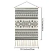 Tapestries Bohemian Wall Hanging Tapestry Tassel Geometric Art Deco Mandala Trippy Hippie for Bedroom Room Door Decor 230710