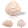 Breast Form Fake Breast Prosthesis 80g Lightweight Breathable Grass Seed Mastectomy Triangle Breast Forms instead of Silicone Breast 230711