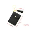 Key Rings Ups New Women Wristlet Card Holder Sile Chain Beaded Bangle Wallet Bracelet Keychain Pocket Coin Purse Leather Tassel Ring Dhfme