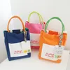 Borse da sera Hylhexyr Stampa con lettere Tote Borsa a tracolla in tela Colore a contrasto Borsa a tracolla per bambini 230710