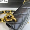 CC Tasche Abend S 22s Neueste Großhandel Neue Designer Designer Vintage Mode Fanny Pack Luxus Brief Metall Kette Brieftasche rindsleder Cav