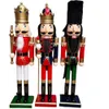 60CM Nutcracker King Soldier Wooden Figurine Christmas Decoration Handcraft Walnut Puppet Toy Gift New 2011275509409