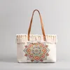 Waist Bag s Bohemian Ethnic Style Print Vintage One Shoulder Large Capacity Handbag 230711