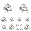 Cluster-Ringe Snap Button Schmuck Strass Kristall 18mm Snaps Buttons DIY Einstellbare Ring Drop Lieferung DHD9W