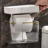 Uchwyty na papier toaletowy MICCK uchwyt na papier toaletowy lekkie luksusowe pudełko na chusteczki do ściany toalety pompowanie półka na papier uchwyt na rolkę papieru zestaw akcesoriów łazienkowych 230710