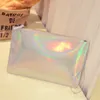 Evening Bags Hologram Laser Messenger For Teenage Girls Tassel Chains Bag Women Crossbody Optical Maser Leather 230711