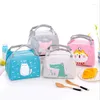 Sacs de rangement 2023 mignon dessin animé Bento boîte sac petite pochette isotherme pour enfants enfant école déjeuner conteneur sac à main livraison gratuite